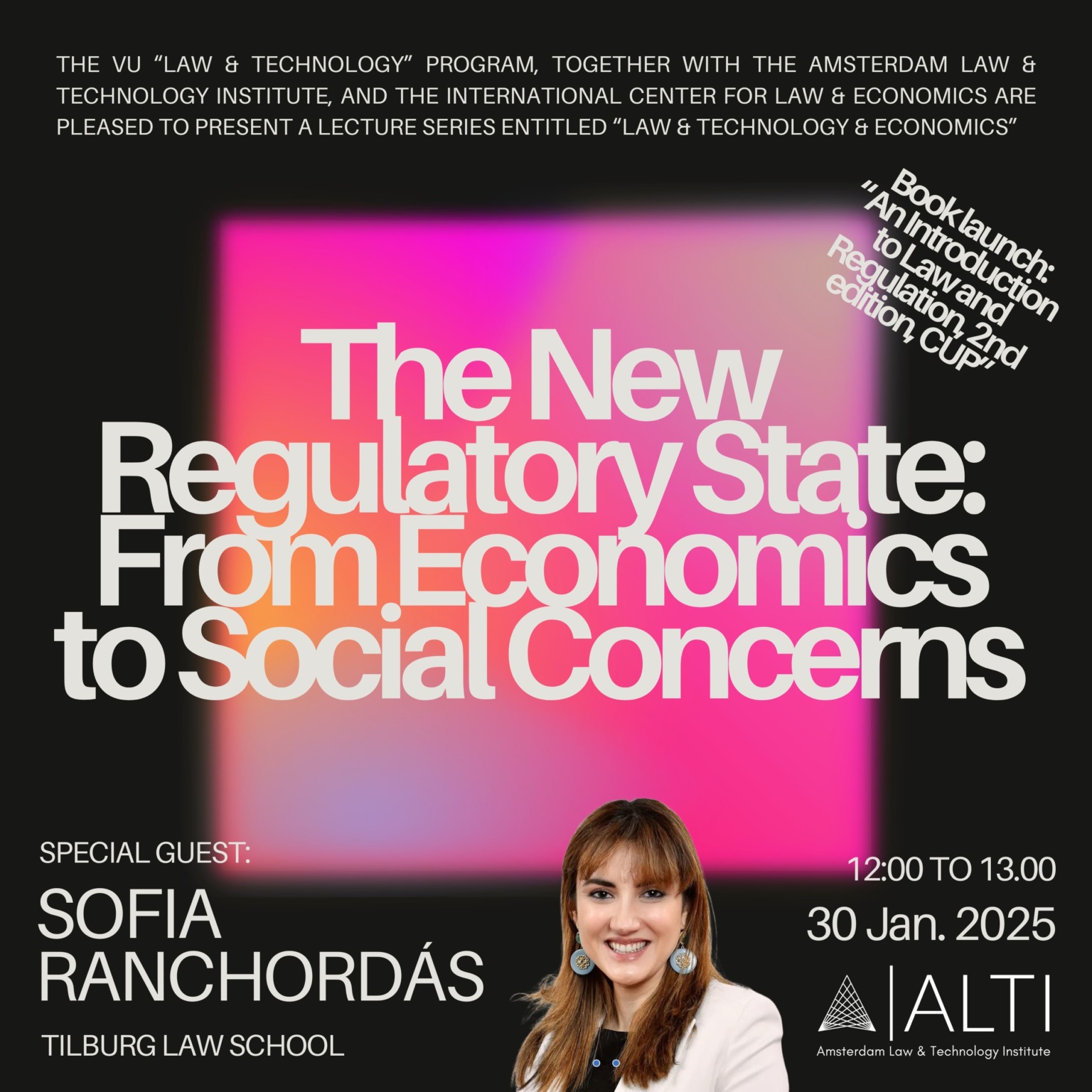 [event] Sofia Ranchordás: The New Regulatory State - ALTI Amsterdam